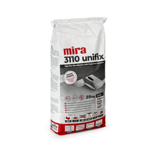 ELASTNE PLAATIMISSEGU MIRA 3110 UNIFIX VALGE 25KG