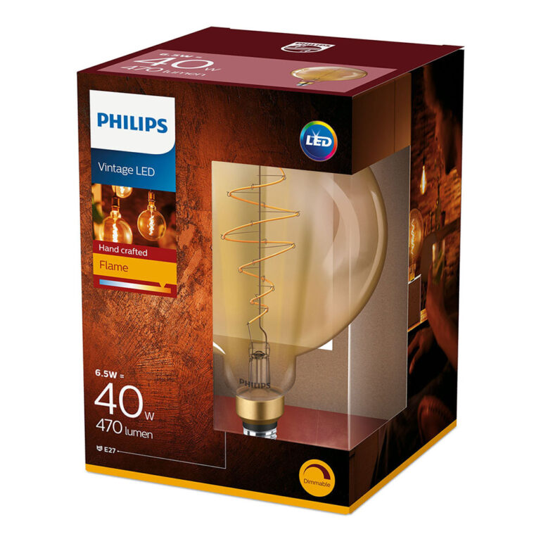 LED PIRN PHILIPS E27 6.5W DIM G200 VINTAGE - Image 2