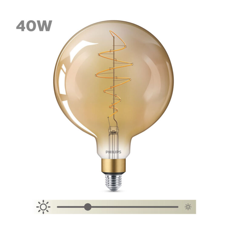 LED PIRN PHILIPS E27 6.5W DIM G200 VINTAGE