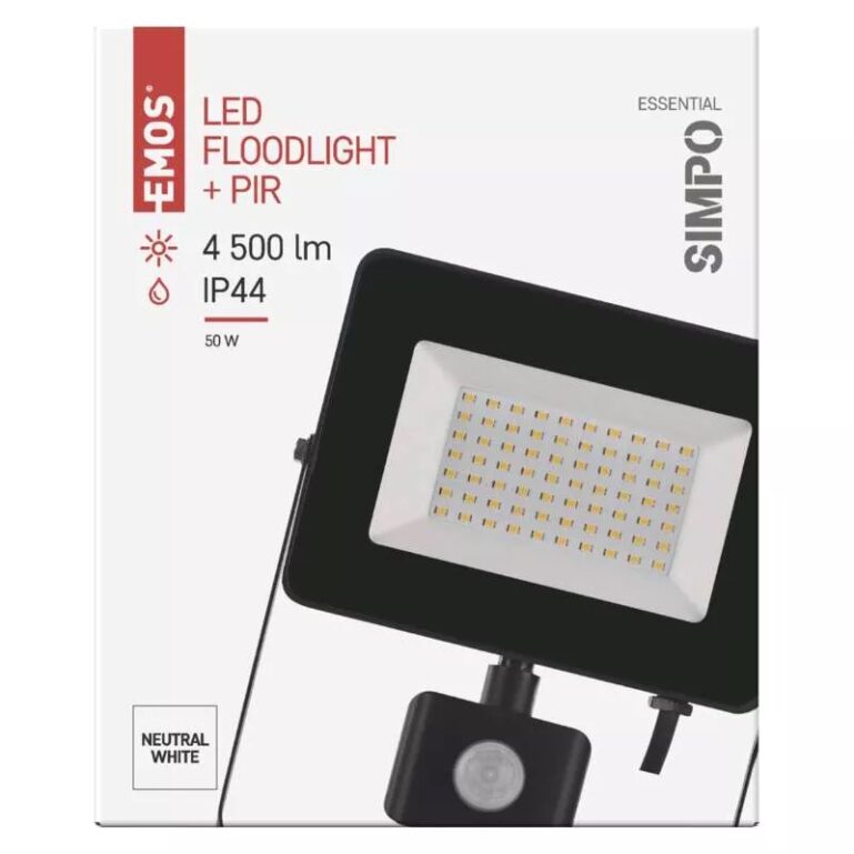 LED PROŽEKTOR EMOS SIMPO 50W 4500LM PIR - Image 3