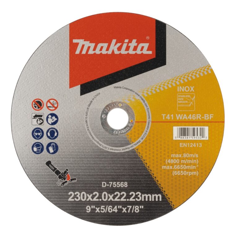 LÕIKEKETAS MAKITA 230*2MM INOX D-75568