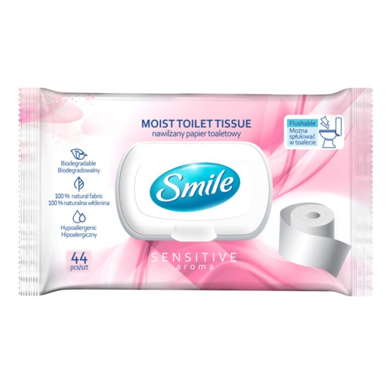 NIISKE TUALETTPABER SMILE SENSITIVE 44TK