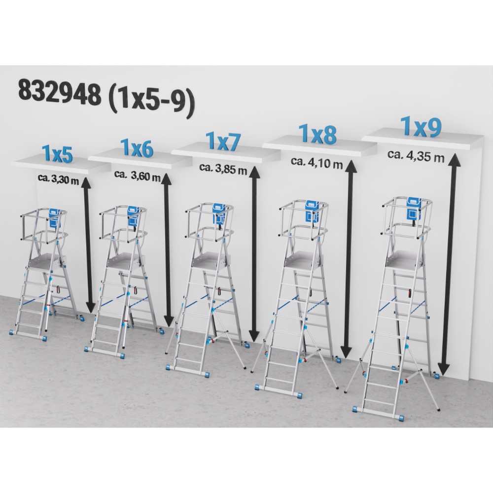 TÖÖPLATVORM SKYMATIC 1*5-9  3,3-4,35M KRAUSE - Image 2