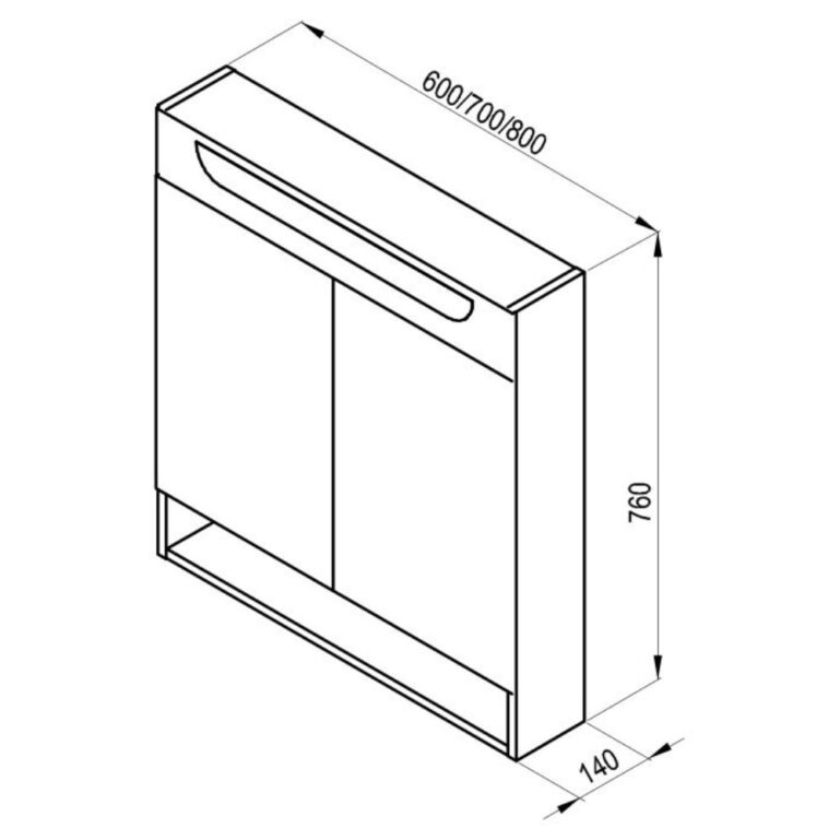 PEEGELKAPP CLASSIC II 600 VALGE RAVAK - TELLIMISEL - Image 3