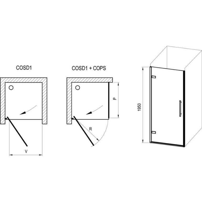 DUŠIUKS COSD1-90 KROOM + KLAAS TRANSPARENT RAVAK - TELLIMISEL - Image 2