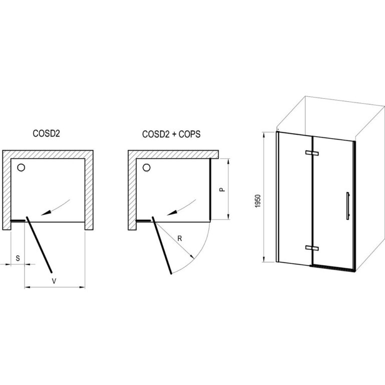 DUŠIUKS COSD2-100 MUST + KLAAS TRANSPARENT RAVAK - TELLIMISEL - Image 2