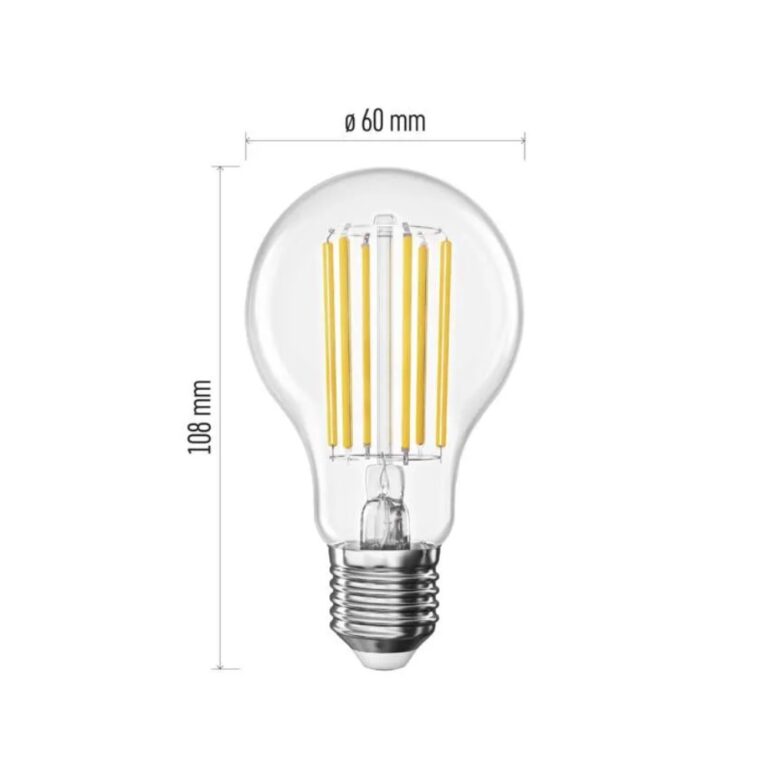 LED PIRN EMOS 7,2W(100W) E27 A60 1521LM FILAMENT - Image 4