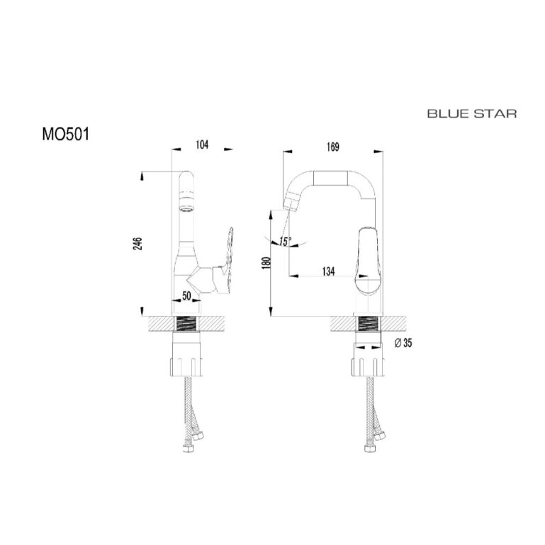 VALAMUSEGISTI BLUE STAR MODENA MO 501 KROOM - Image 3