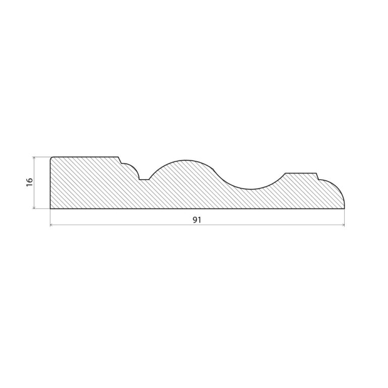 UKSEPIIRDELIIST 16*91 MDF VALGE NCS S 0502-Y ±2,4M - Image 2