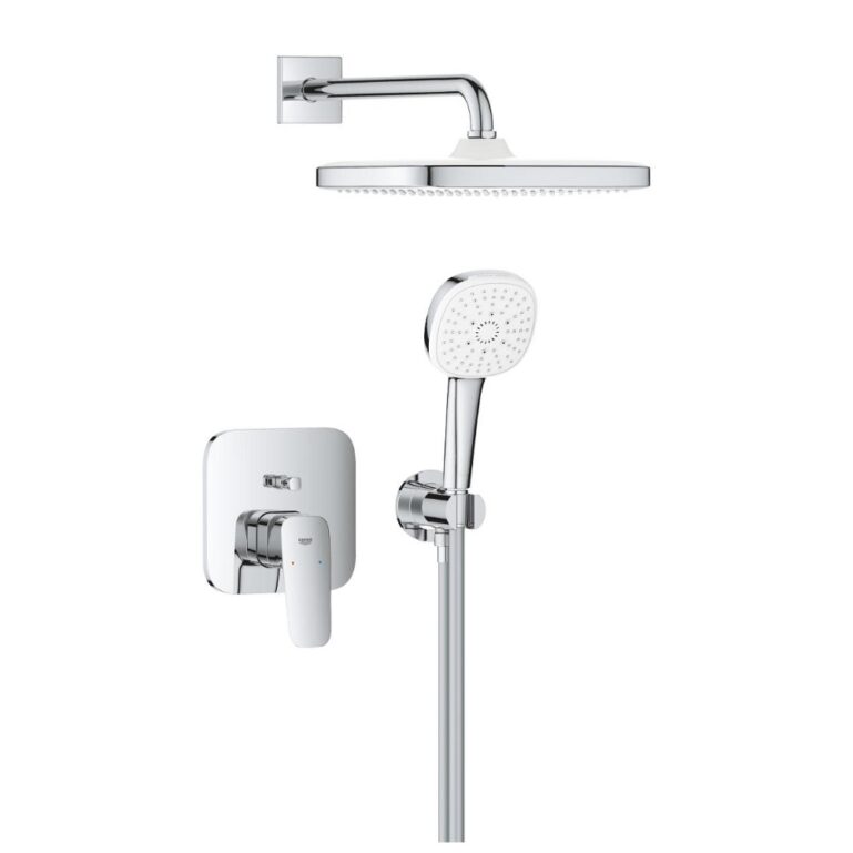 DUŠIKOMPLEKT GROHE CUBEO KROOM, SEINASISENE - Image 2