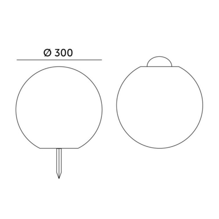 VÄLISVALGUSTI SOLAR PALL 30CM RGB +PULT KOBI - Image 3