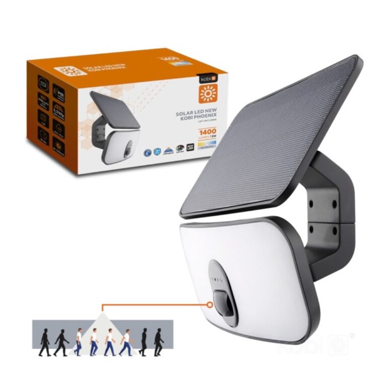 PROŽEKTOR SOLAR LED PHOENIX 13W 4000K IP65 LIIKUMISANDURIGA KOBI - Image 7