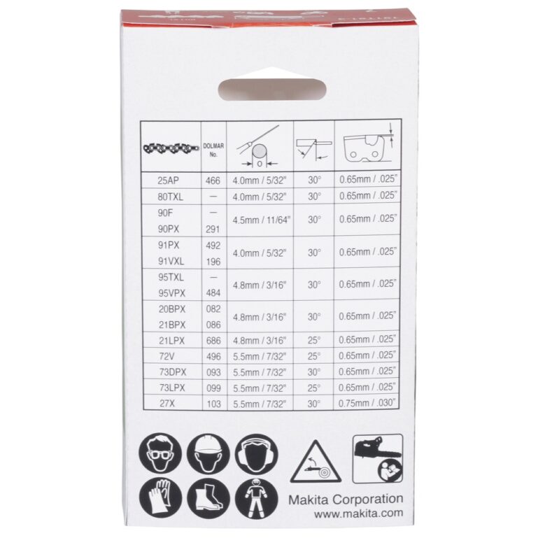SAEKETT MX 80TXL 35CM/14" 1,1MM 59H MAKITA - Image 2