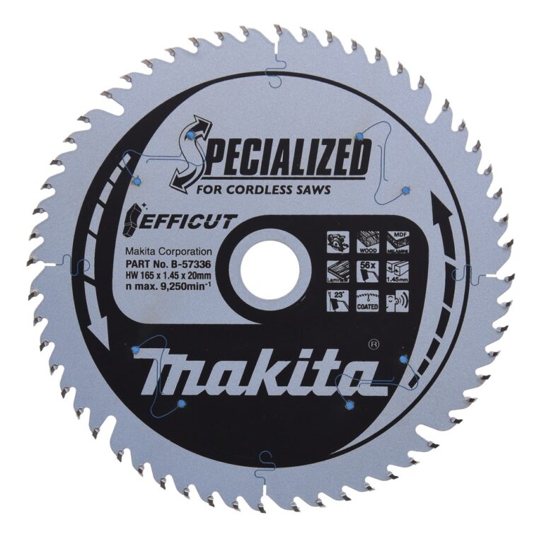SAEKETAS MAKITA 165*20/56T/1,45  MDF JA LAMINAAT B-57336