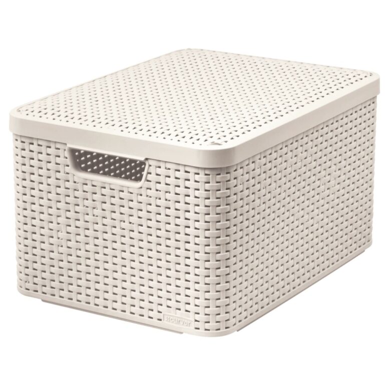 KORV STYLE L VALGE KAANEGA 44*33*25CM