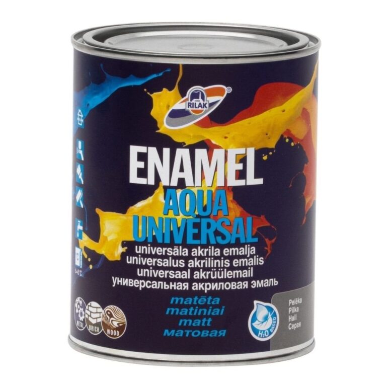 UNIVERSAALNE VESIDISPERSIOON EMAIL ENAMEL AQUA UNIVERSAL MATT PUNANE 0,9L
