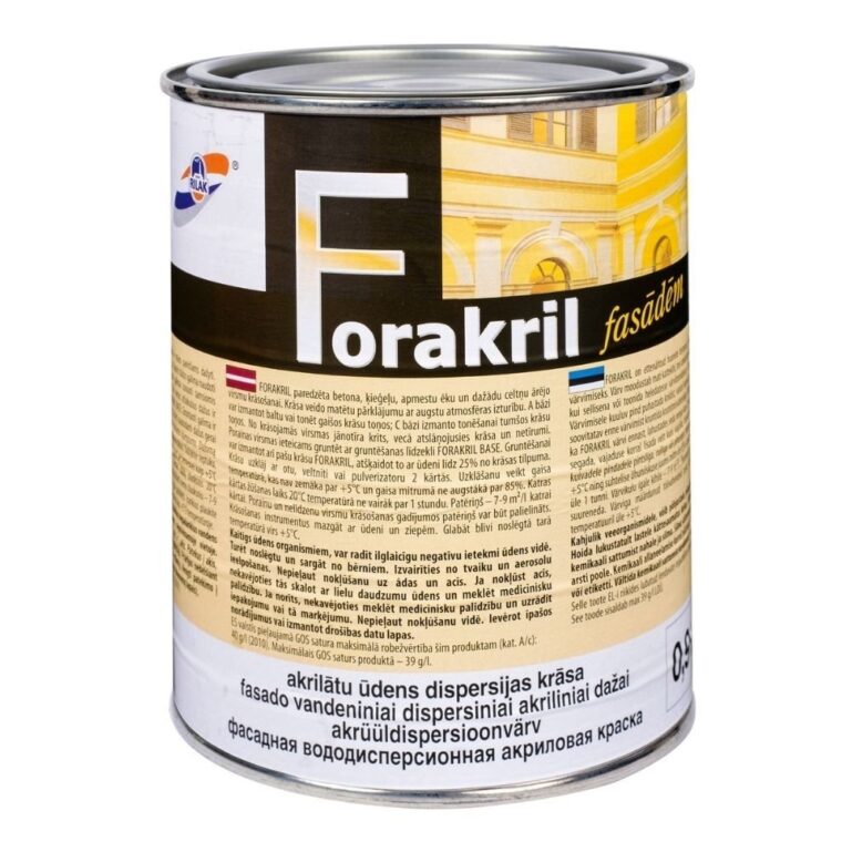 FASSAADIVÄRV FORAKRIL MUST 0,9L
