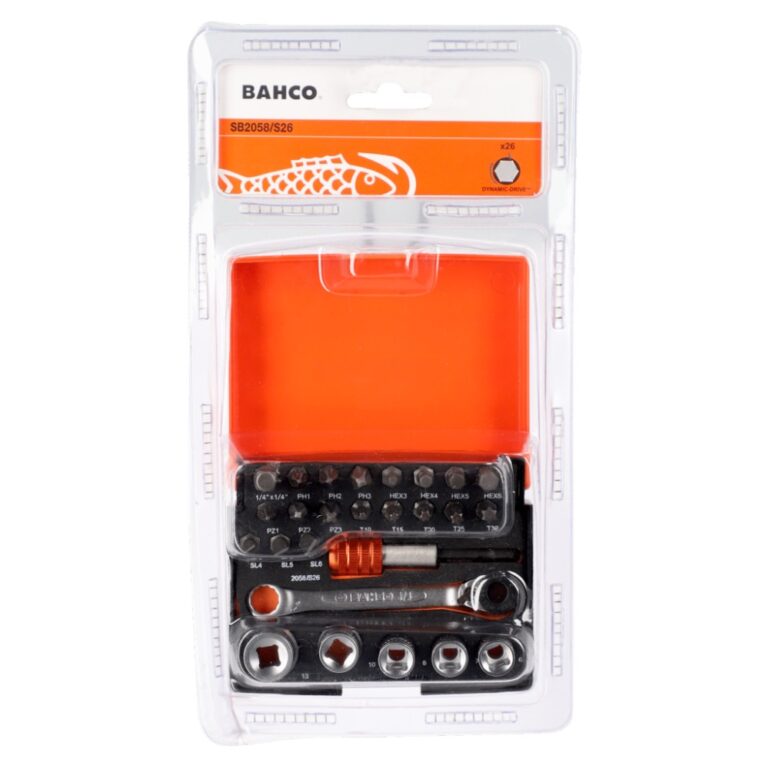 PADRUNITE JA OTSAKUTE KOMPLEKT 26 OSA BAHCO SB2058/S26 - Image 3