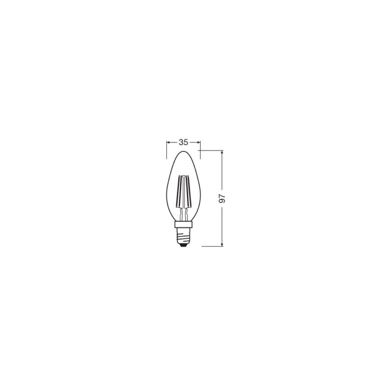 LED PIRN E14 4.8W KÜÜNAL KÜLM 470LM DIMMERDATAV OSRAM - Image 2