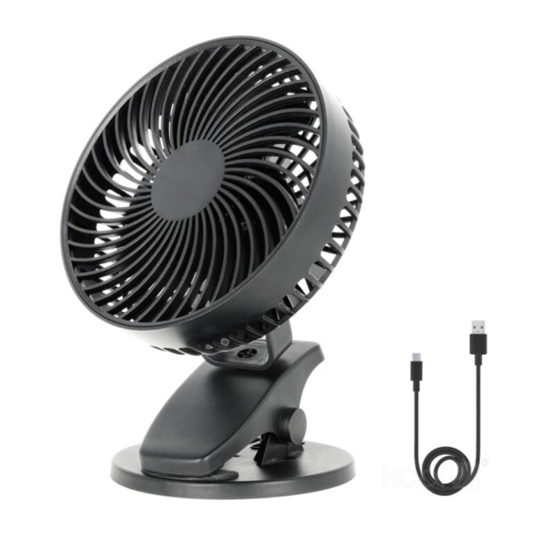 LAUAVENTILAATOR VIENTO CLIP USB LAETAV MUST KOBI