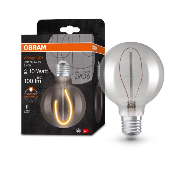 LED PIRN VINTAGE E27 3,4W 100LM 1800K CLG95 OSRAM - Image 3