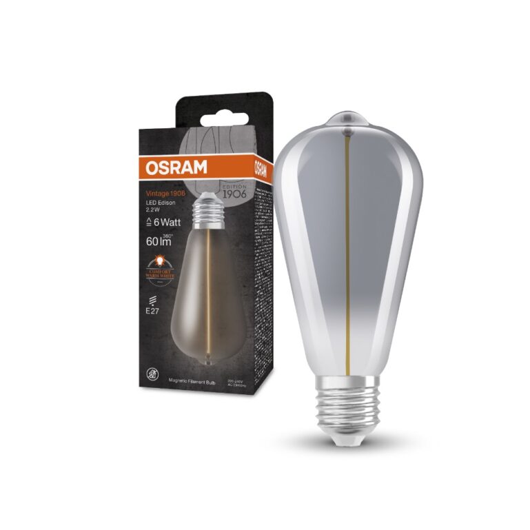 LED VINTAGE E27 2,2W 60LM 1800K MAGNETIC SMOKE OSRAM - Image 4