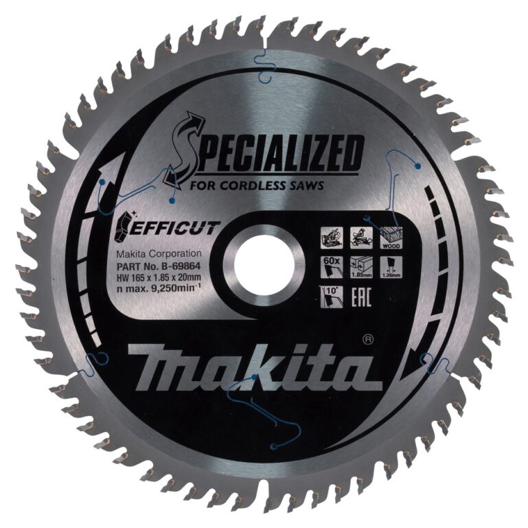 SAEKETAS MAKITA 165*20/60T/1,85  B-69864 EFFICUT