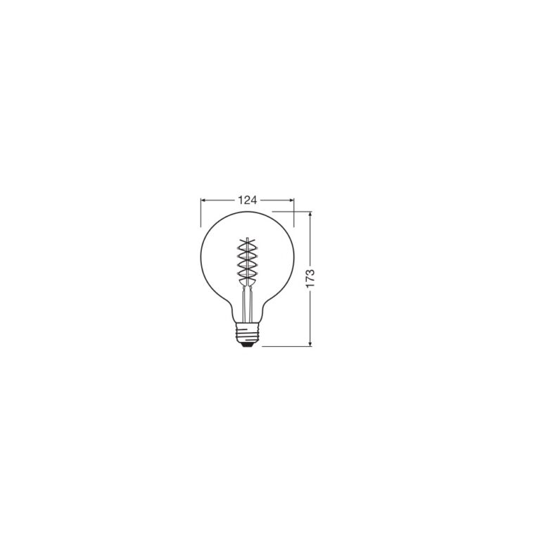 LED PIRN VINTAGE E27 7,8W 360LM 1800K DIMMERDATAV CLG125 OSRAM - Image 2