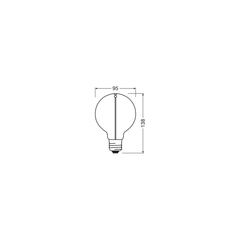 LED PIRN VINTAGE E27 2,2W 60LM 1800K MAGNETIC SMOKE CLG95 OSRAM - Image 2