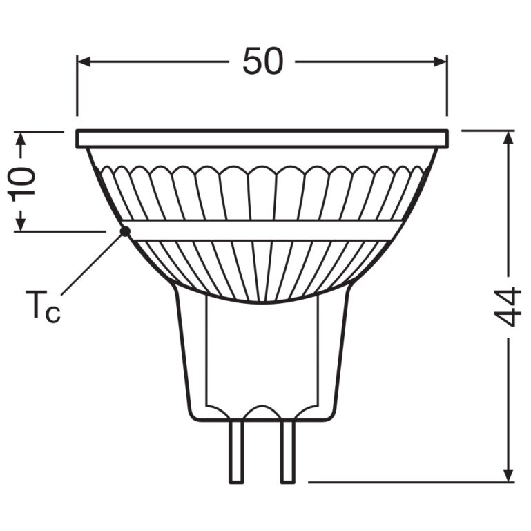 LED PIRN GU5,3 3,4W 12V SOE 230LM DIMMERDATAV OSRAM - Image 2