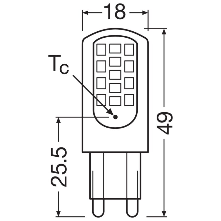 LED PIRN G9 4,2W/827 470LM OSRAM 2TK/PK - Image 2