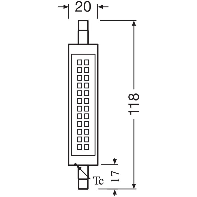 LED PIRN R7S 12W SOE VALGUS 118MM 1521LM OSRAM - Image 2