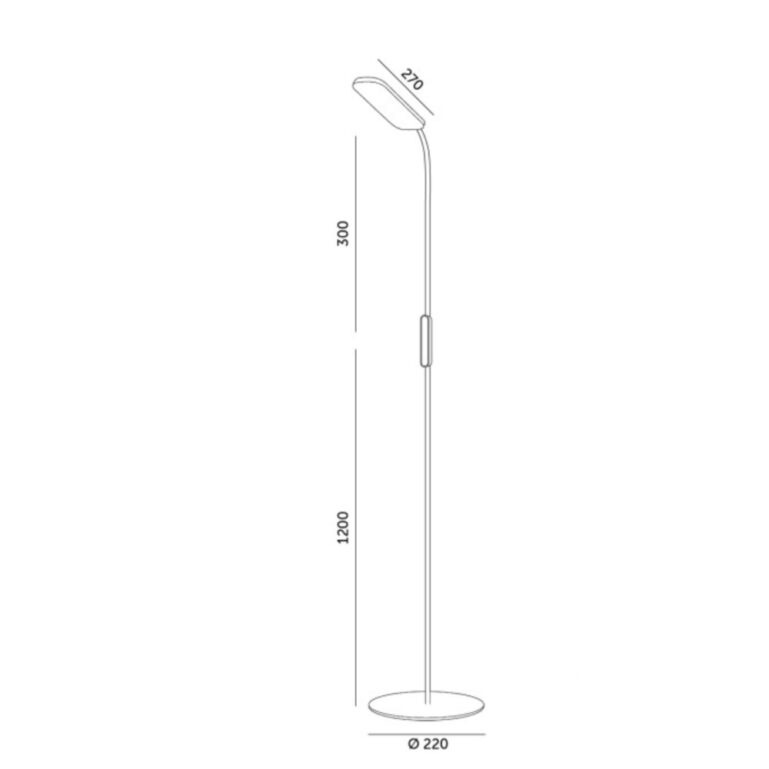 PÕRANDAVALGUSTI LED TEILO 10W PULDIGA MUST KOBI - Image 4