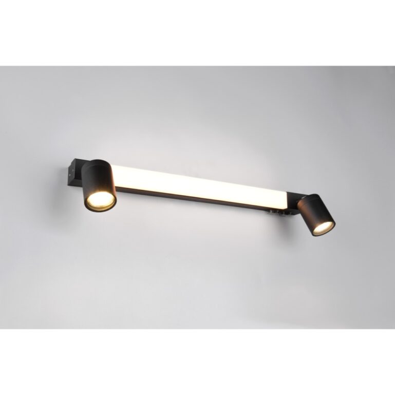 VANNITOAVALGUSTI ENRICO 6,5W LED 620LM GU10 2*5W IP44 MUST