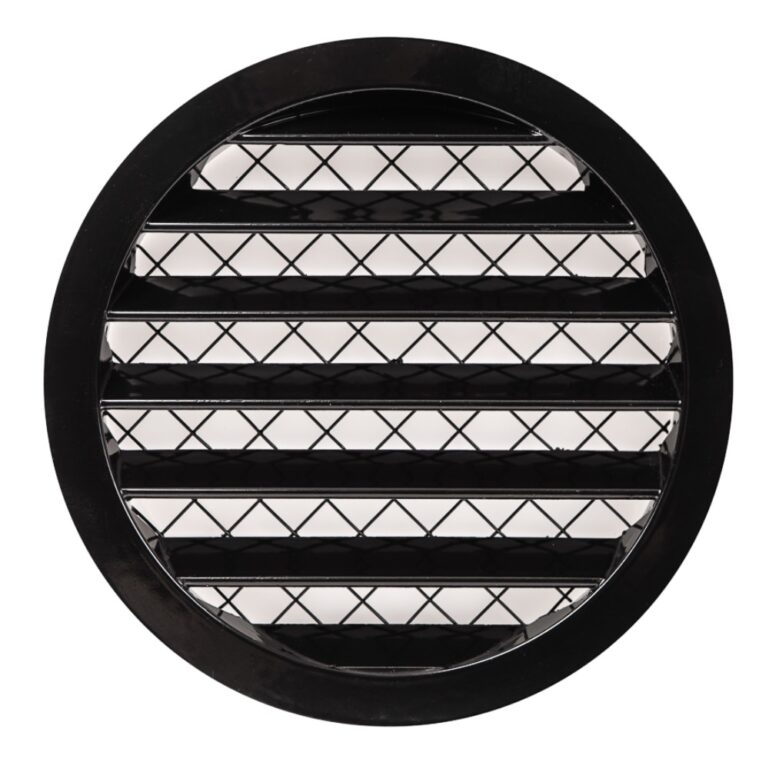 VENTILATSIOONIREST ALUMIINIUM SULAM MRA 125MM MUST
