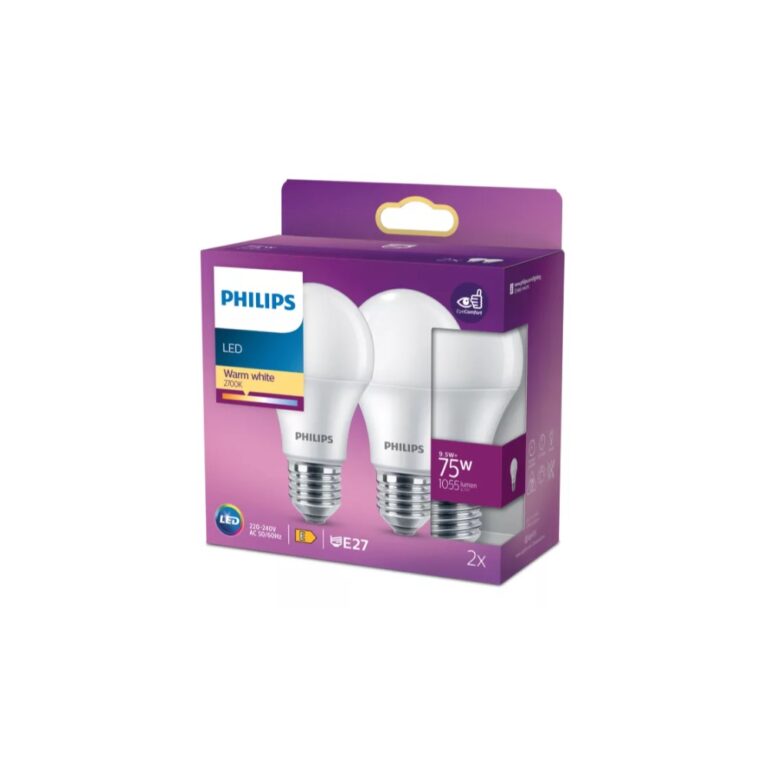 LED PIRN E27 9,5W 1055LM 2700K PHILIPS 2TK/PK - Image 2