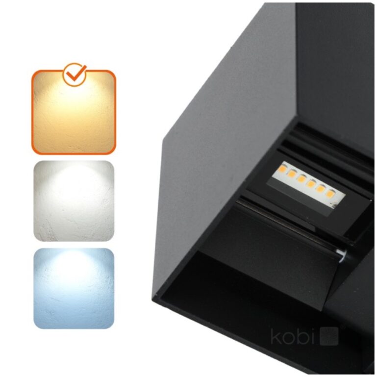 VÄLISVALGUSTI QUERK LED 2*3W 3000K MUST IP54 KOBI - Image 8