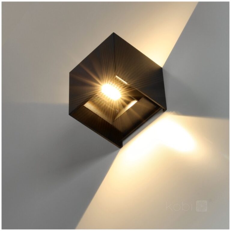 VÄLISVALGUSTI QUERK LED 2*3W 3000K MUST IP54 KOBI