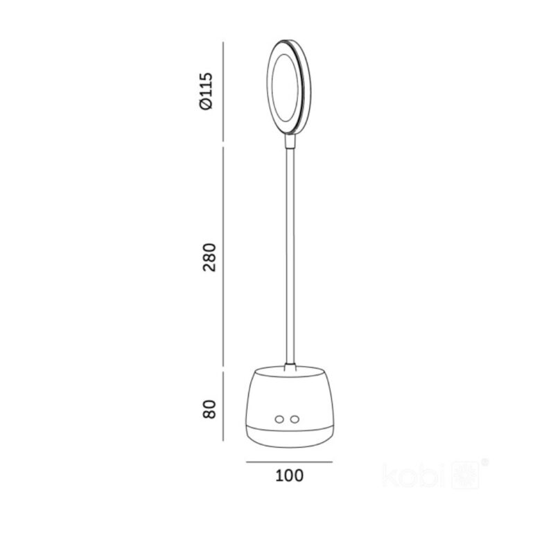 LAUAVALGUSTI LUSIA 5W USB LAETAV 5V MUST KOBI - Image 5