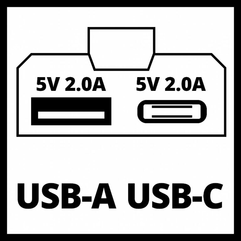 USB ADAPTER EINHELL TC-CP 18 LI USB A/C SOLO - Image 2