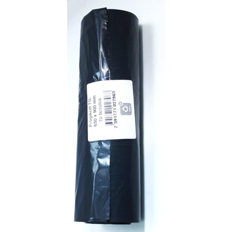 PRÜGIKOTT  75L MUST 65*90CM 10TK/PK TKL