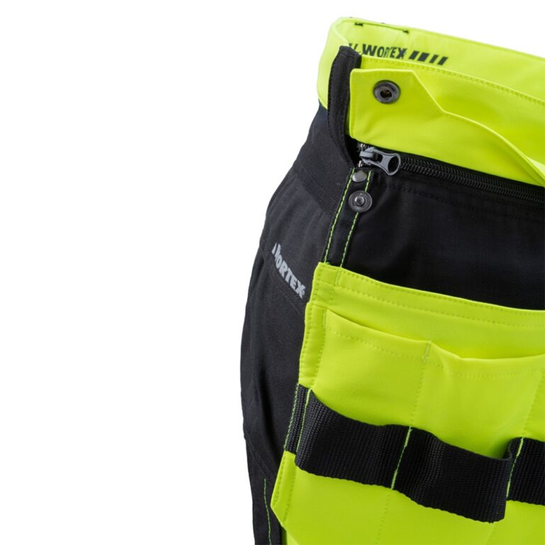 TÖÖPÜKSID STRETCH WORTEX W935 HIVIZ KOLLANE/MUST 50 - Image 2
