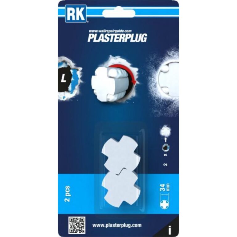 KIPSPLAADI PARANDUSKOMPLEKT RK PLASTERPLUG L 34MM 2TK/PK