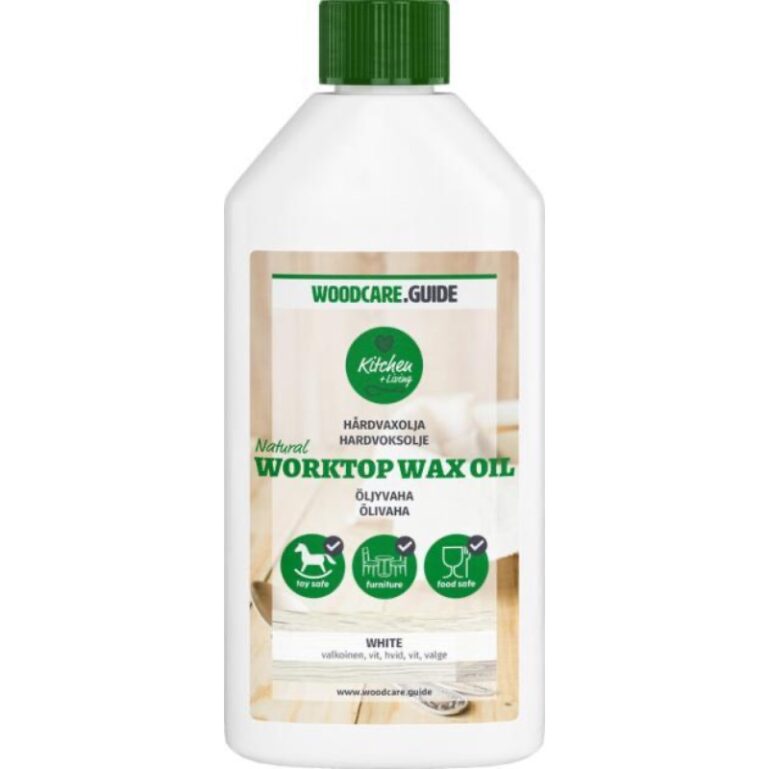 ÕLIVAHA PUITPINDADELE WOODCARE GUIDE NATURAL WORKTOP WAX OIL 250ML VALGE