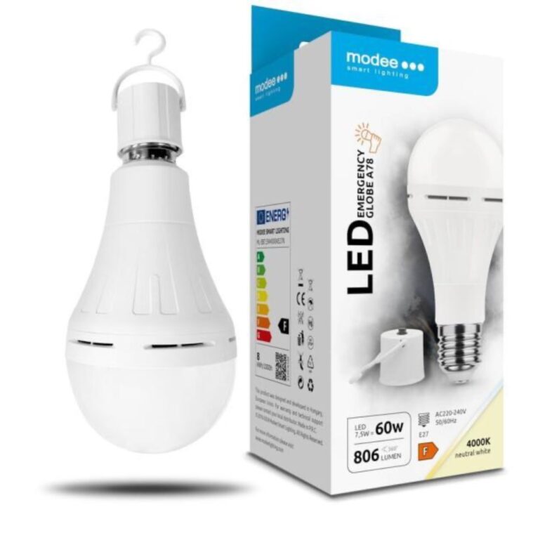 LED PIRN AKUGA E27 7,5W 4000K 806LM 2000MAH