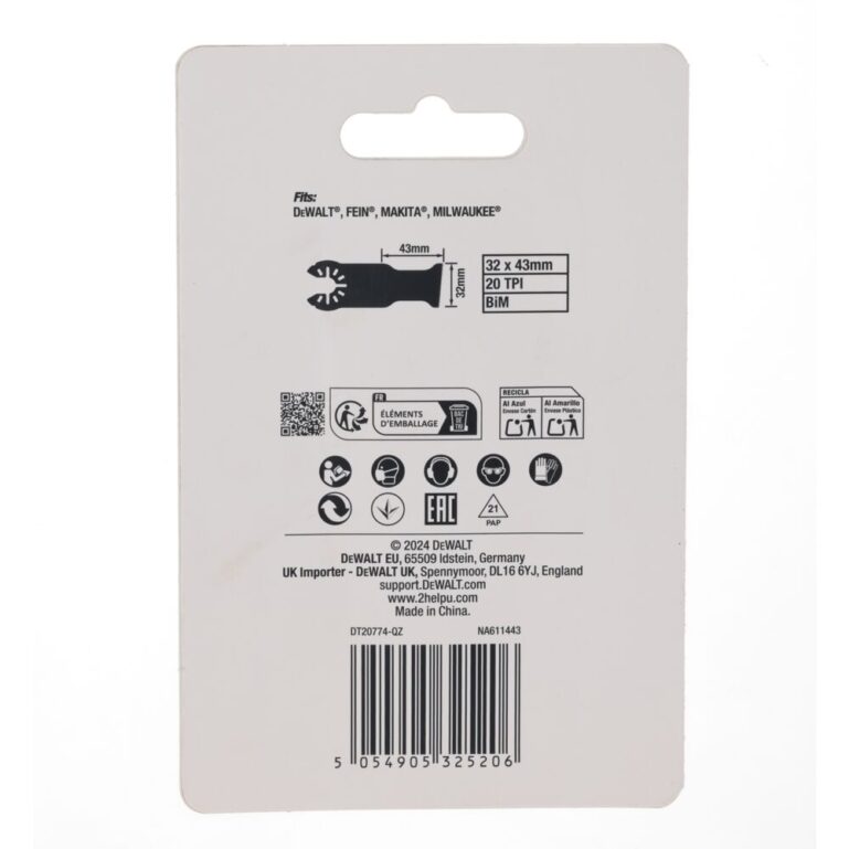 LÕIKETERA MULTITÖÖRIISTALE DEWALT DT20774 32MM BIM (8%COB) - Image 4