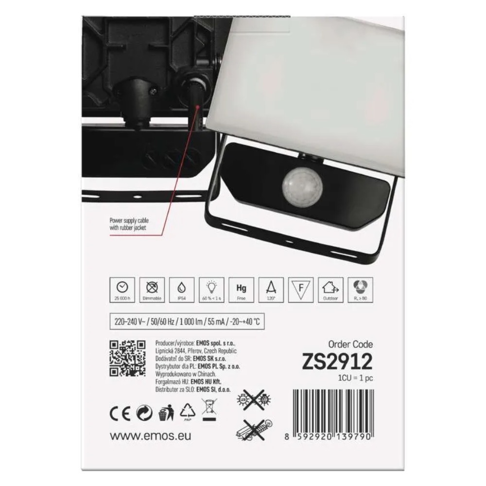 LED PROŽEKTOR TAMBO 10W ANDURIGA 4000K 1000LM EMOS - Image 3