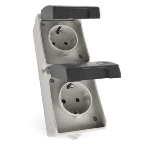 PISTIKUPESA 2-NE IP44 HALL VERTIKAALNE EMOS