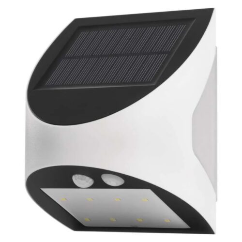 SOLAR LED SEINAVALGUSTI LUMI PIR VALGE 240LM EMOS