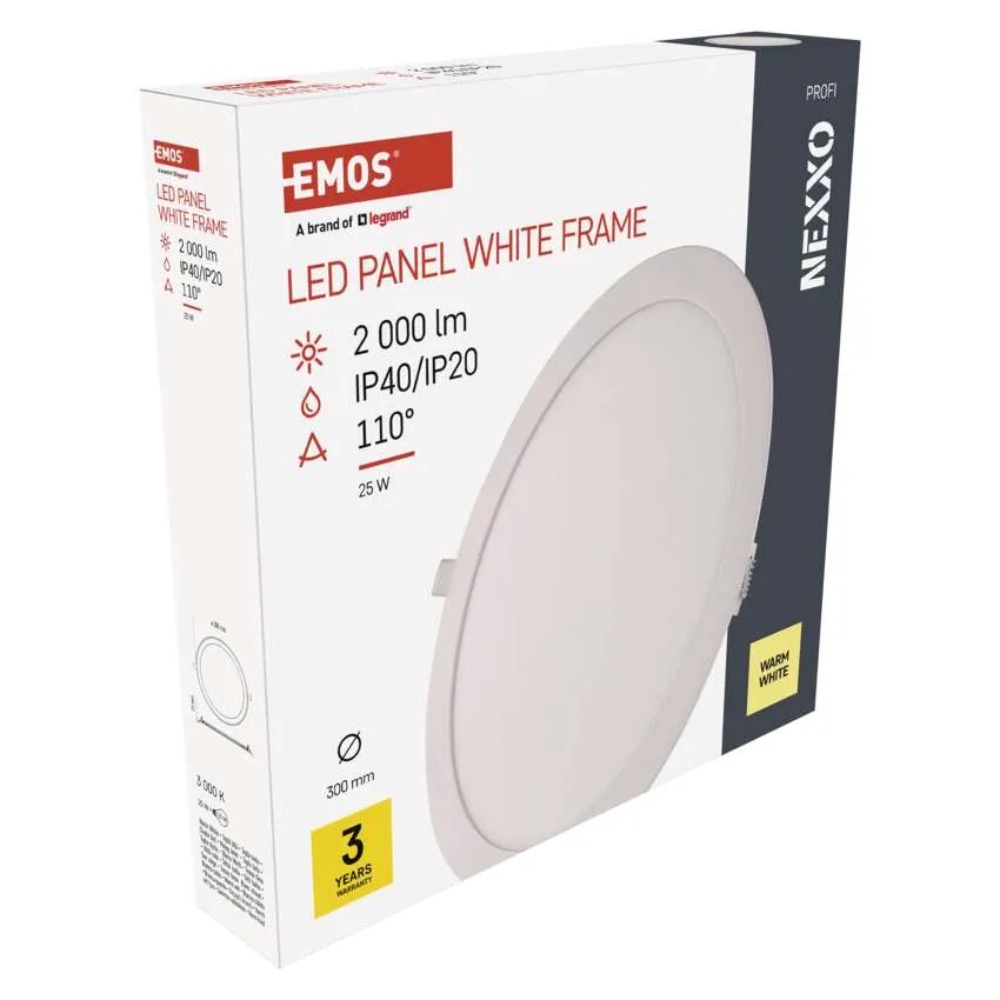 LED ALLVALGUSTI 25W 30CM NEXXO VALGE 2000LM EMOS - Image 5